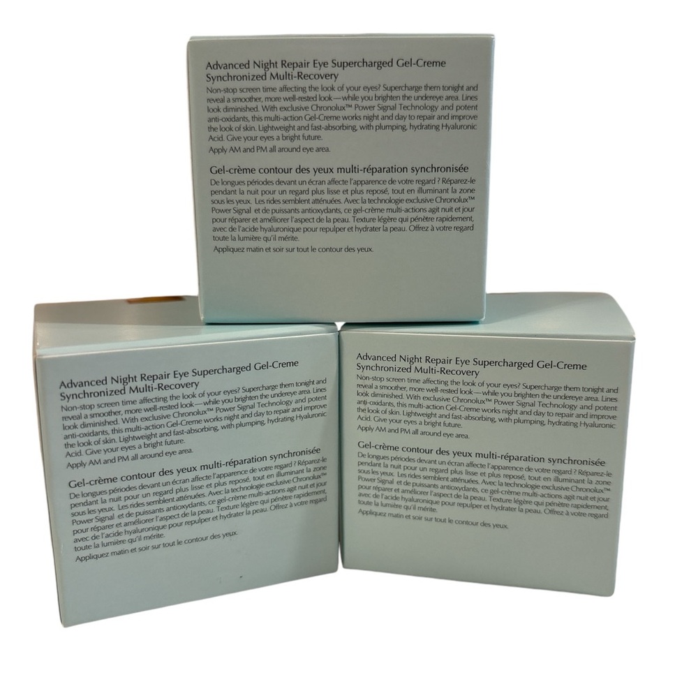 NIB 3 ESTEE LAUDER ADVANCED NIGHT REPAIR EYE SUPERCHARGED GEL-CREAM - FULL SIZE - Picture 3 of 6